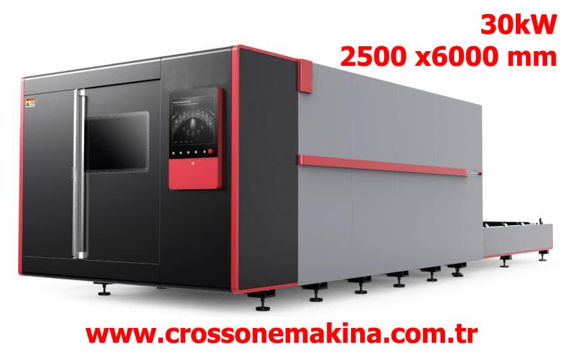 30kW 2500x6000 Fiber Lazer Kesim Makinası